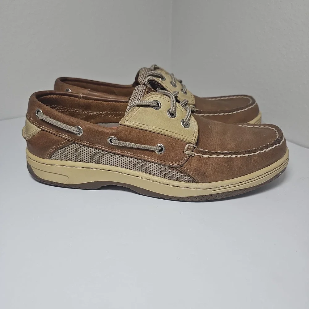 Sperry Top-Sider Billfish Boat Shoes 3-Eye Tan Beige 0799023 Men's Size US 9